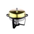 Picture of VENUS 529WGH ROUND CHAFING DISH GOLD HAMMERED 7L