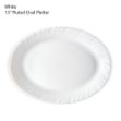 Picture of BOROSIL FLUTED OVAL PLATTER 13 INCH WHITE