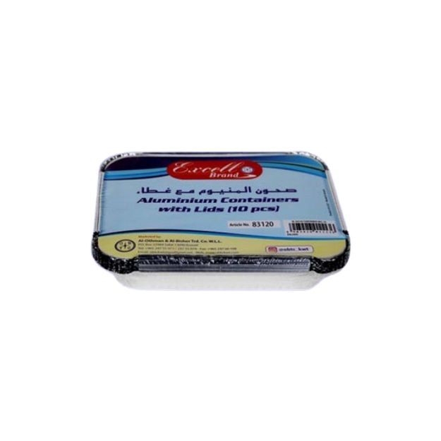 Picture of Excell 83120 Foil Container With Lid 10pcs