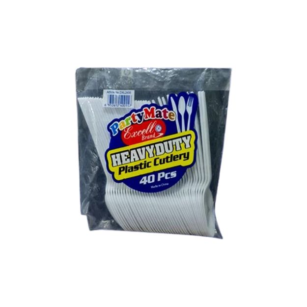 Picture of Excell Partymate Heavy Duty Eating Spoons 40pcs