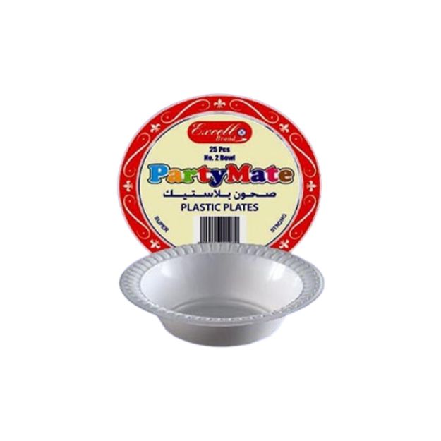 Picture of Excell Partymate No. 4 Plastic Bowl 25pcs