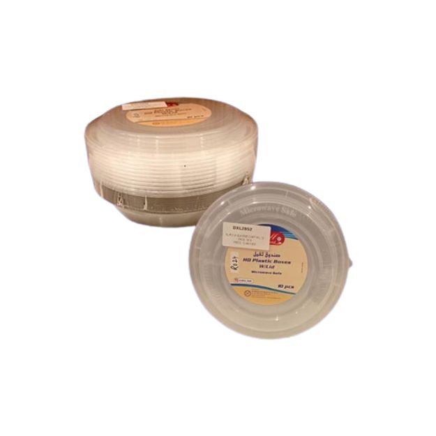 Picture of Excell RO 24 Black Round Container With Lid 10pcs