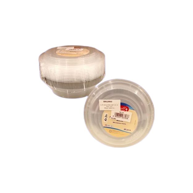 Picture of Excell RO 32 Black Round Container With Lid 10pcs