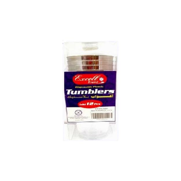 Picture of Excell Silver Disposable Tumblers 10oz 12pcs
