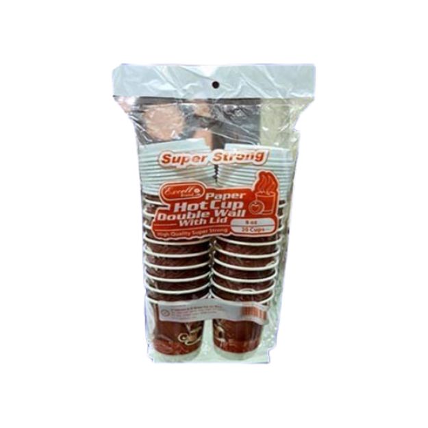 Picture of Excell Super Strong Double Wall Cup With Lid 12oz 20cups