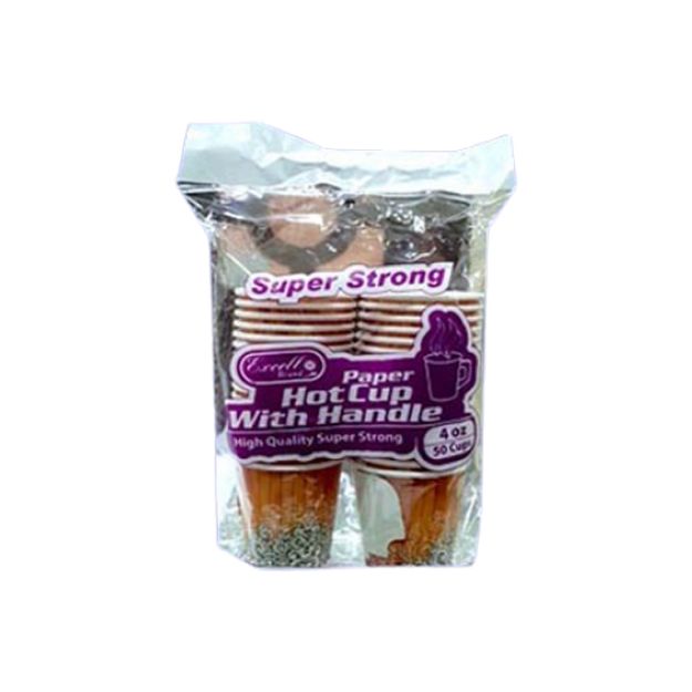 Picture of Excell Super Strong Hot Cups With Handle 4oz 50pcs