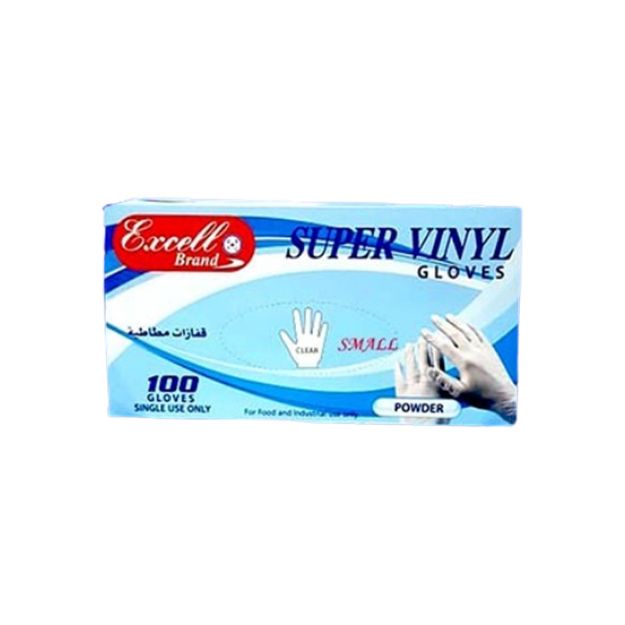 Picture of Excell Super Vinyl Gloves Powder-free Small 100pcs