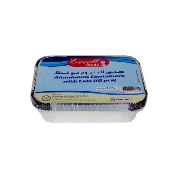Picture of Excell 83185B Foil Container With Lid 10pcs