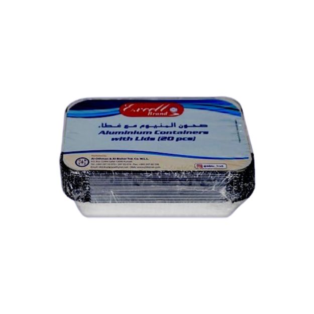 Picture of Excell 8342 Foil Container With Lid 20pcs