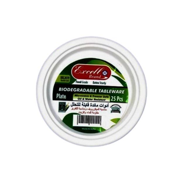 Picture of Excell Biodegradable Plate 6" 25pcs