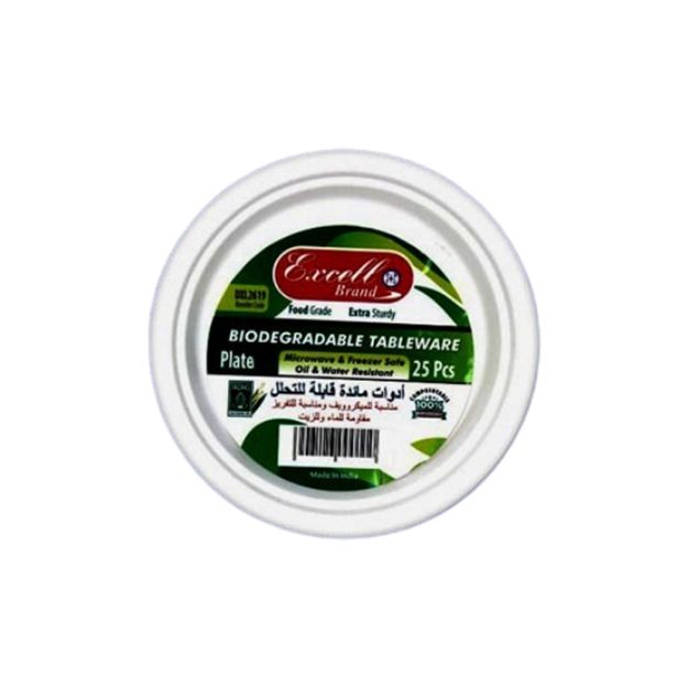 Picture of Excell Biodegradable Plate 7" 25pcs